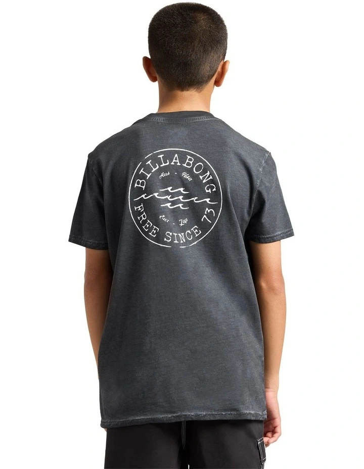 Boys 8-16 Big Wave Daz T-Shirt In Black image 2