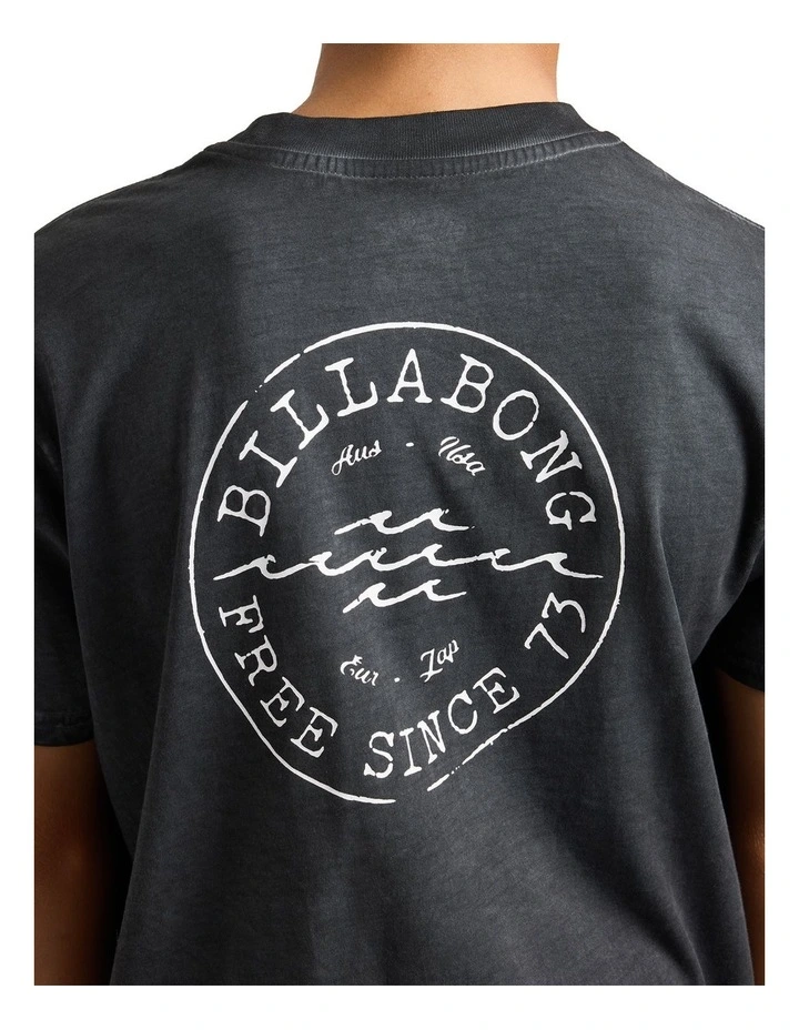 Boys 8-16 Big Wave Daz T-Shirt In Black image 4