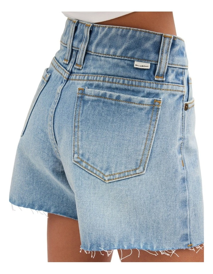 Girls 8-16 Miley 3 pocket Denim Walkshorts In Faded Indigo Fray image 4