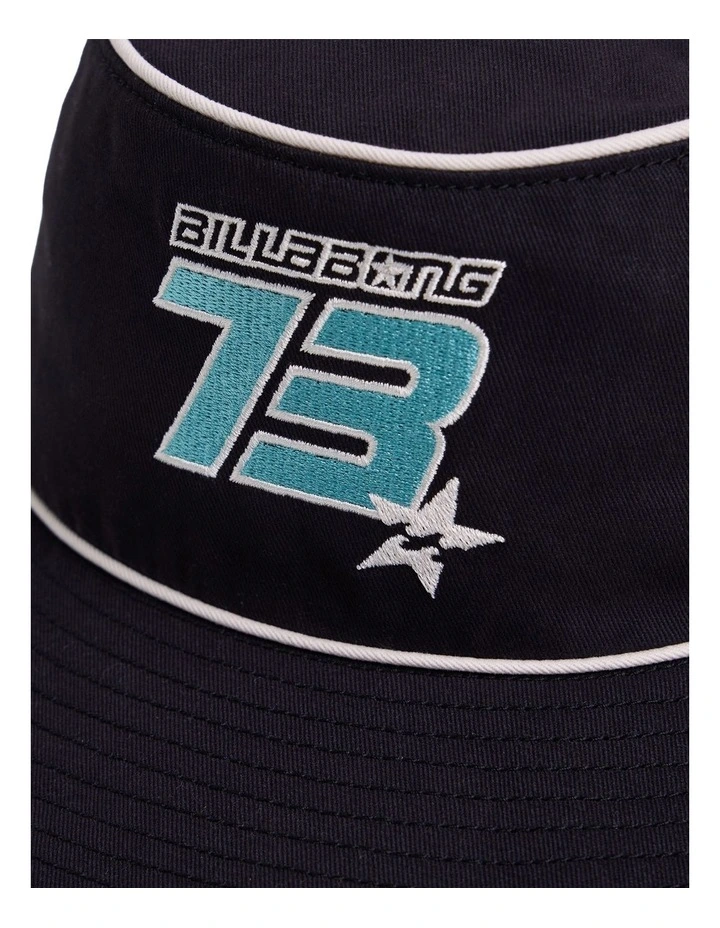Girls 8-16 Billa Star Bucket Hat in Black Pebble image 4