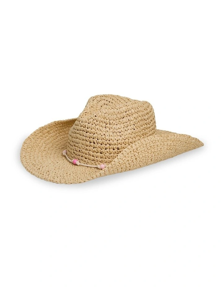 Girls 8-16 Sahara Muse Cowboy Hat In Natural image 1