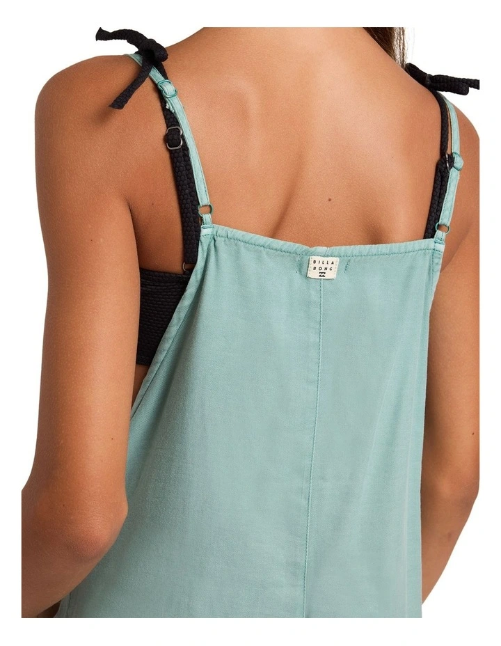 Girls 8-16 Wave Watch Playsuit In Misty Blue image 4