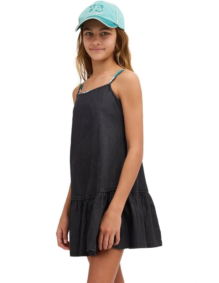 Girls 8-16 Lovestar Mini Dress In Black Pebble image 3