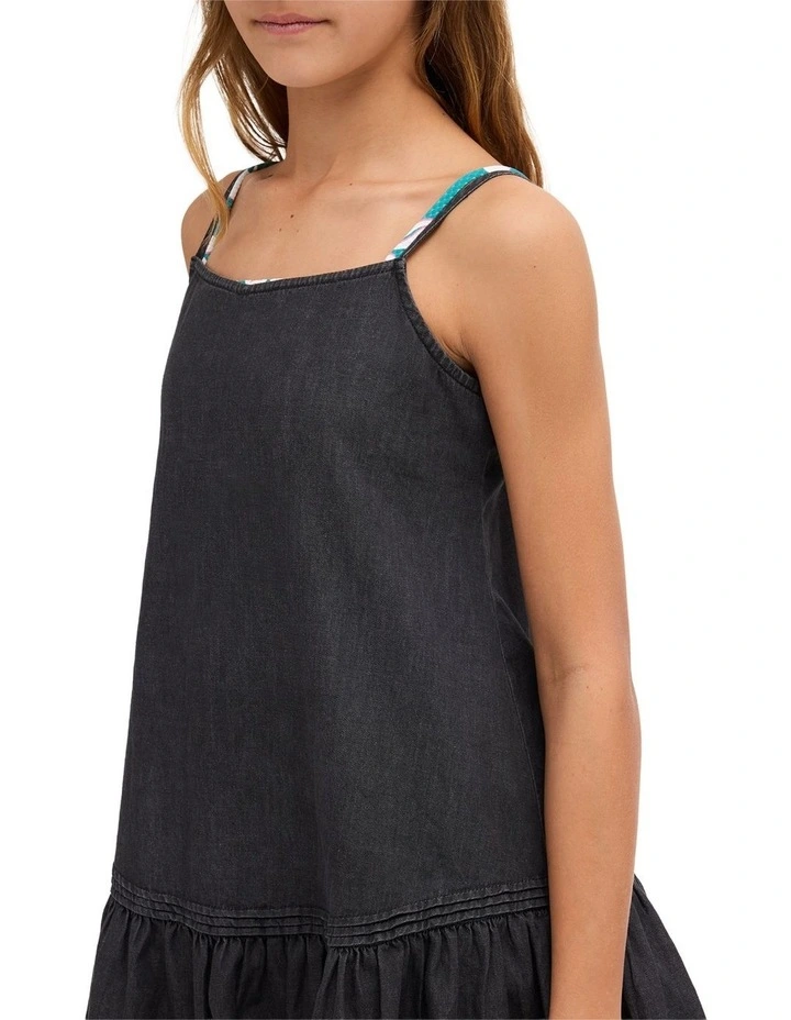 Girls 8-16 Lovestar Mini Dress In Black Pebble image 4