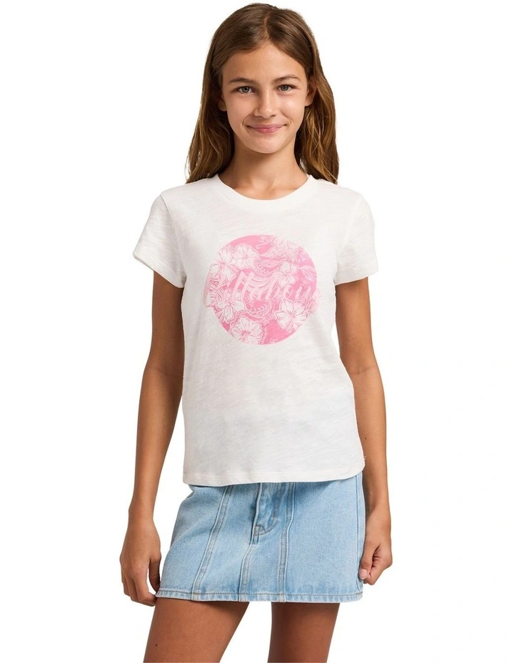 Girls 8-16 Waterlily T-Shirt In Salt Crystal image 1