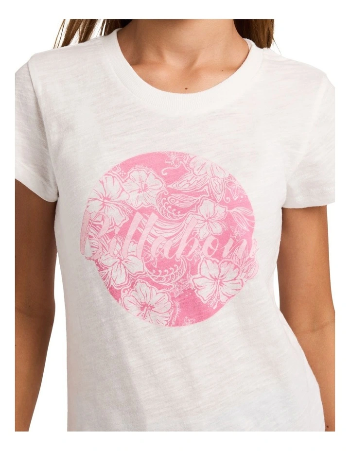 Girls 8-16 Waterlily T-Shirt In Salt Crystal image 4