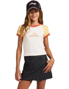Girls 8-16 Saltwater Soul T-Shirt In Salt Crystal