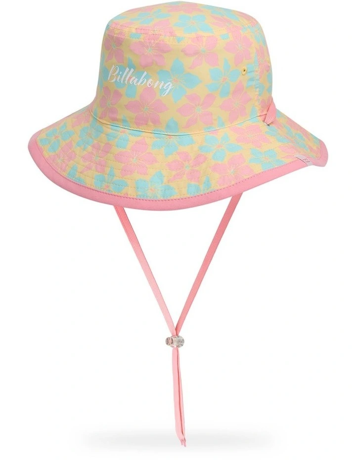 Girls 2-7 Sun Petals Reversible Wide Brim Hat In Plume Blue image 1