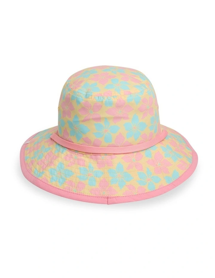 Girls 2-7 Sun Petals Reversible Wide Brim Hat In Plume Blue image 2