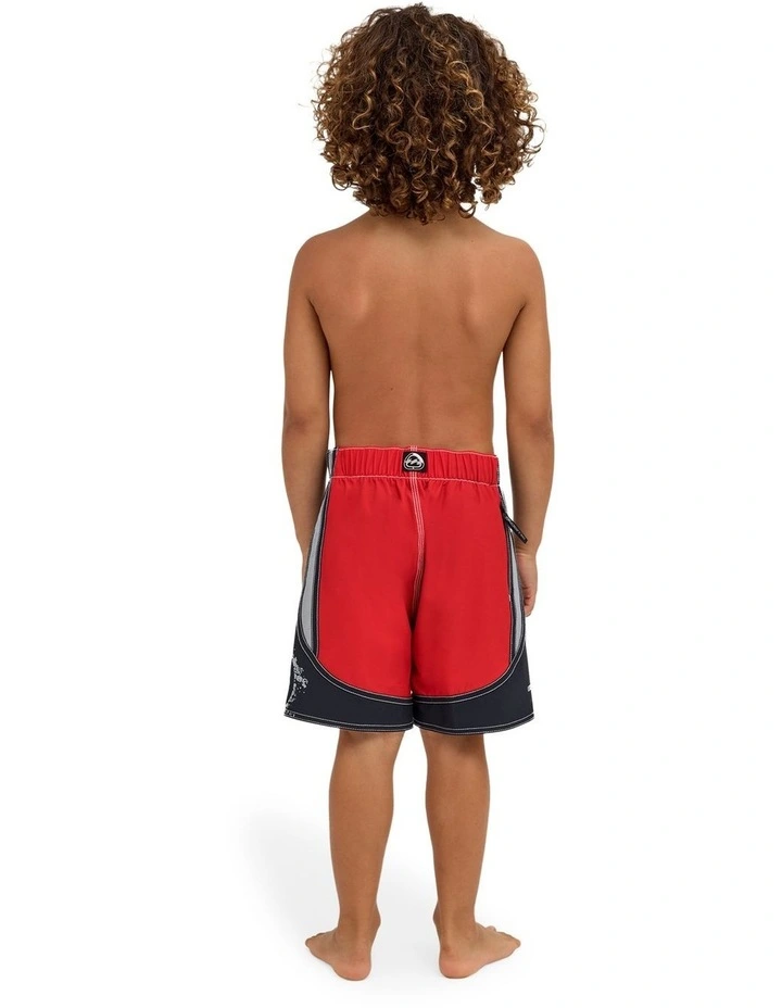 Boys 0-7 Groms Spec 73 Systems Pro 13 Inch Boardshorts In Core Red image 2
