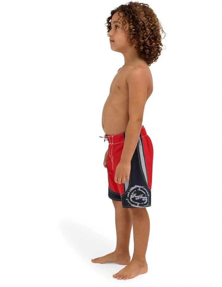 Boys 0-7 Groms Spec 73 Systems Pro 13 Inch Boardshorts In Core Red image 3