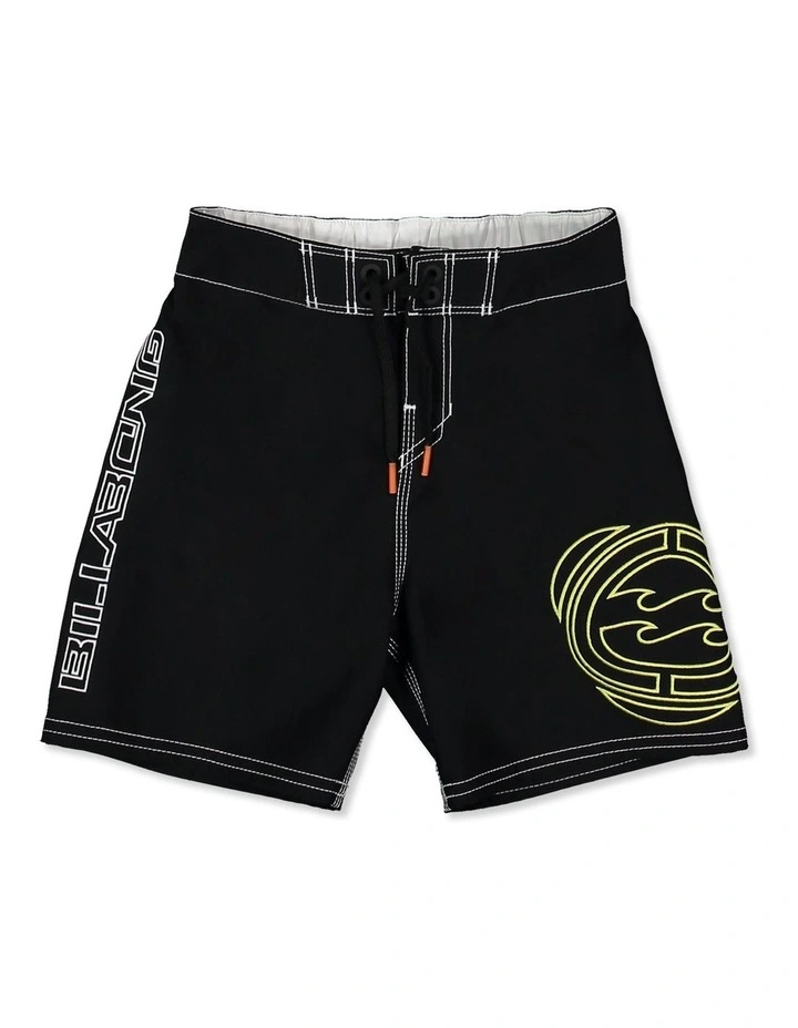 Boys 0-7 Groms Spec 73 Pulse OG 13 Inch Boardshorts In Off Black image 1