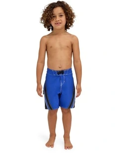 Boys 0-7 Groms Fluid 2K Boardshorts In Classic Blue