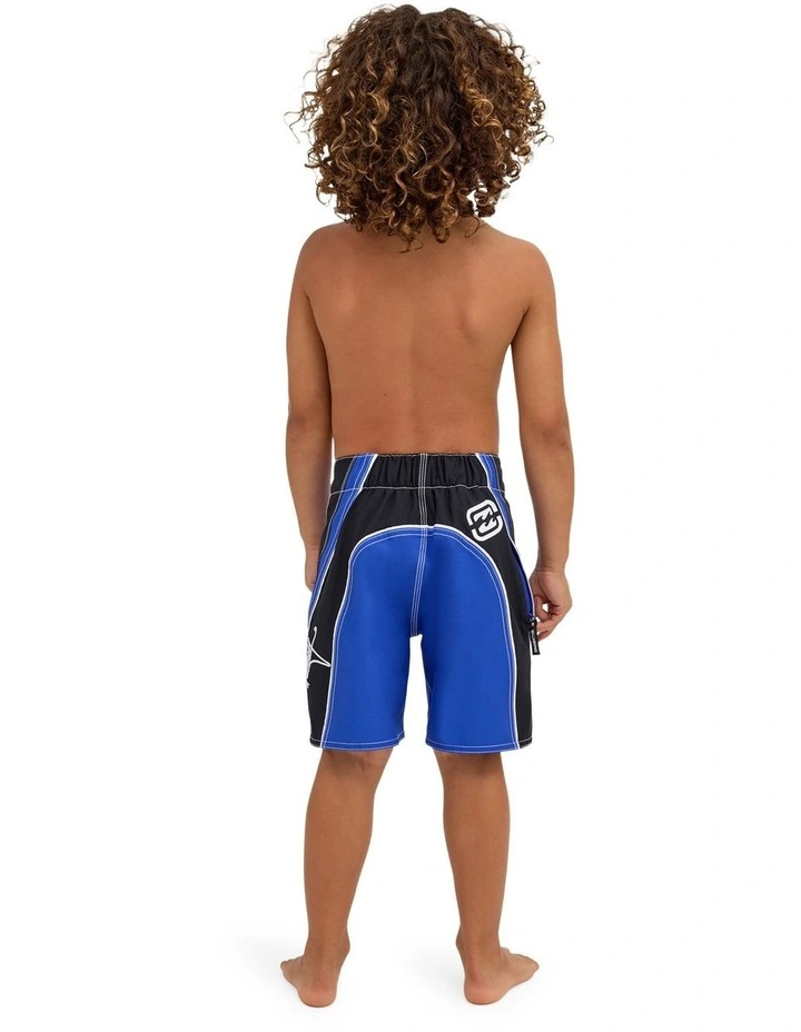 Boys 0-7 Groms Fluid 2K Boardshorts In Classic Blue image 2