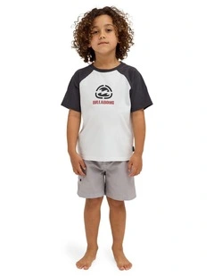 Boys 2-7 Groms Spec 73 Raglan Shirt In Fog