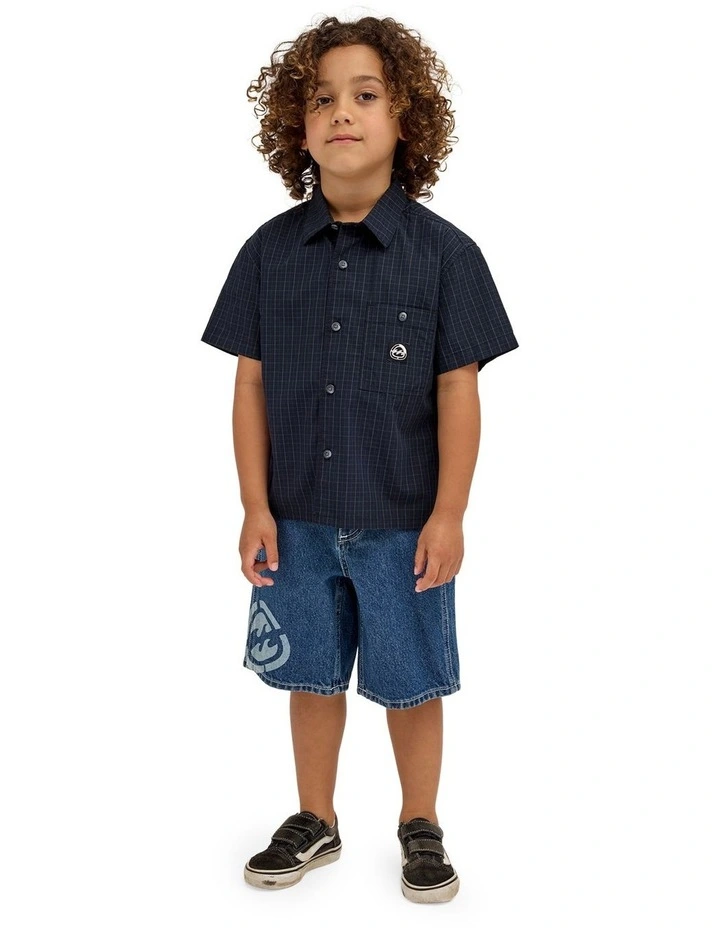 Boys 2-7 Groms Spec 73 Mogul Pocket T-Shirt In Midnight image 1
