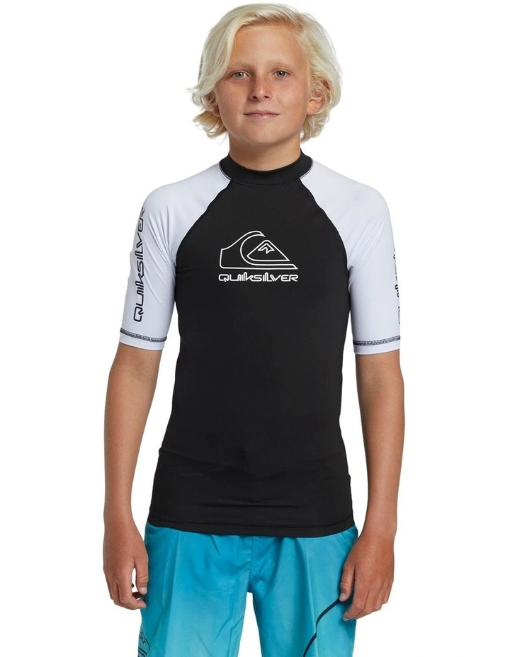 On Tour Short Sleeve Rash Vest in Black image 1