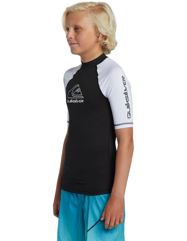 On Tour Short Sleeve Rash Vest in Black image 3