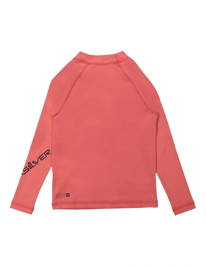 All Time Long Sleeve UPF 50 Rash Vest in Mineral Red image 2