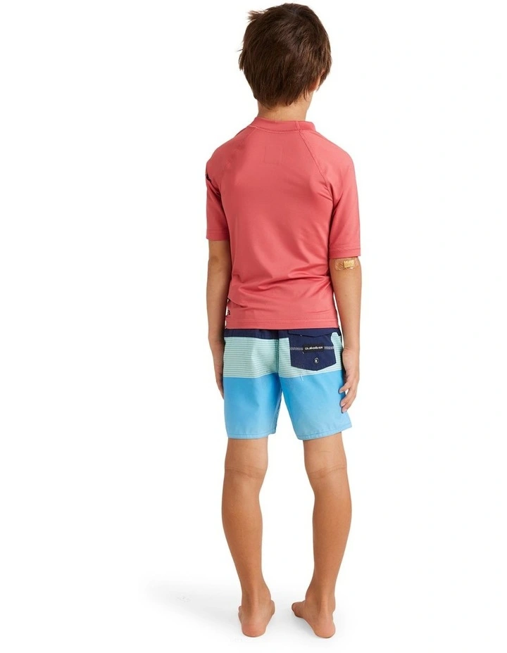 All Time Short Sleeve Rash Vest in Mineral Red image 2