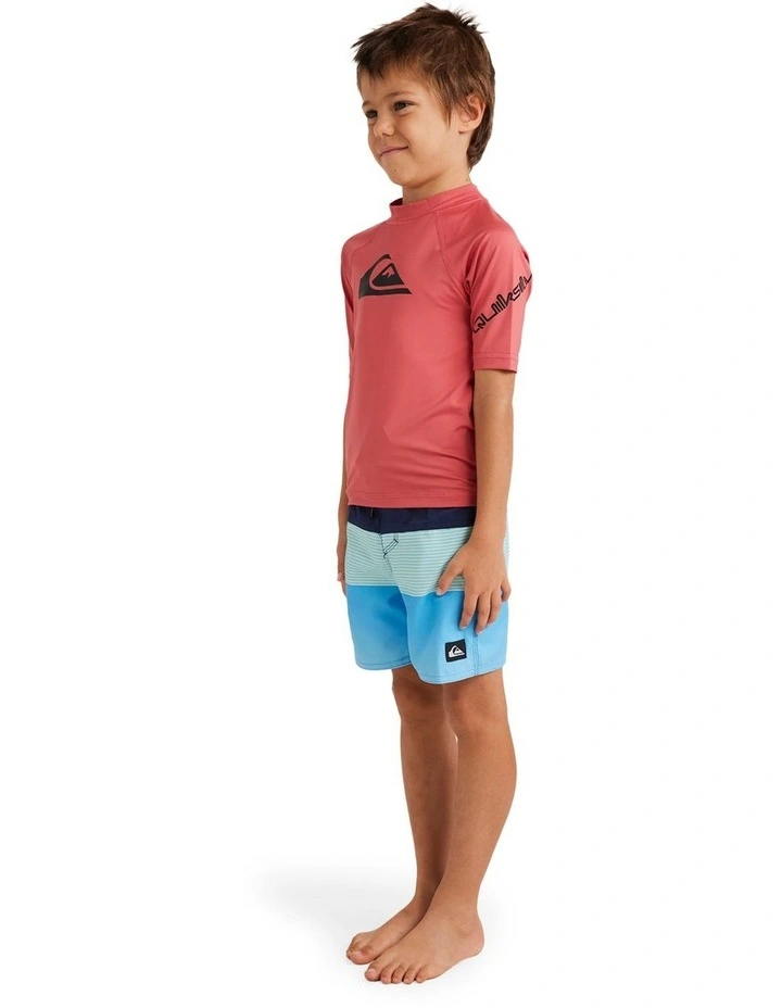 All Time Short Sleeve Rash Vest in Mineral Red image 3