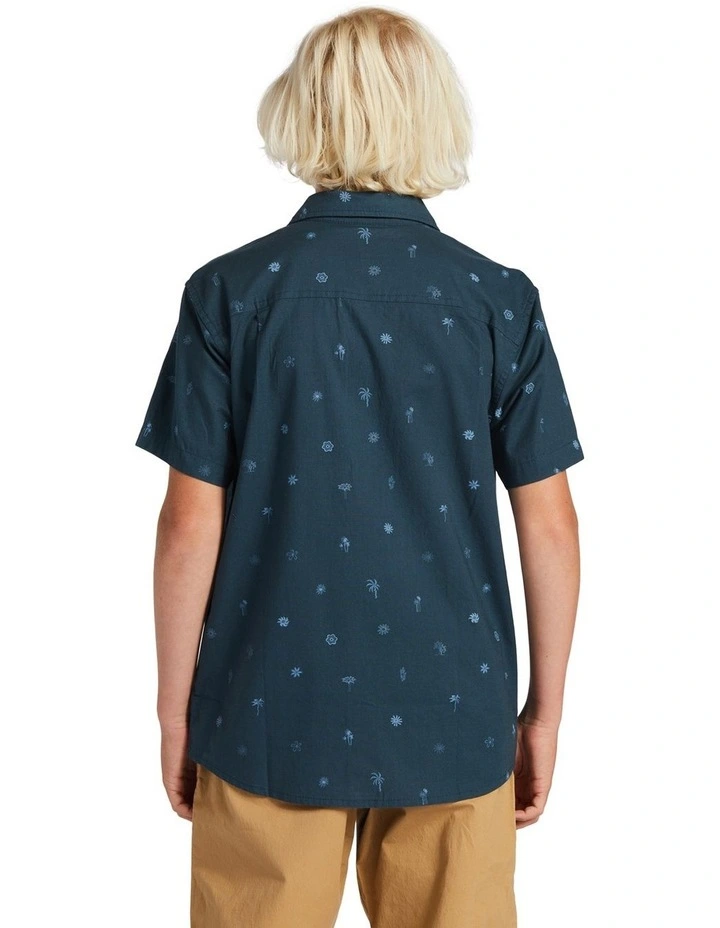 Heat Wave Short Sleeve Shirt in Midnight Navy image 2