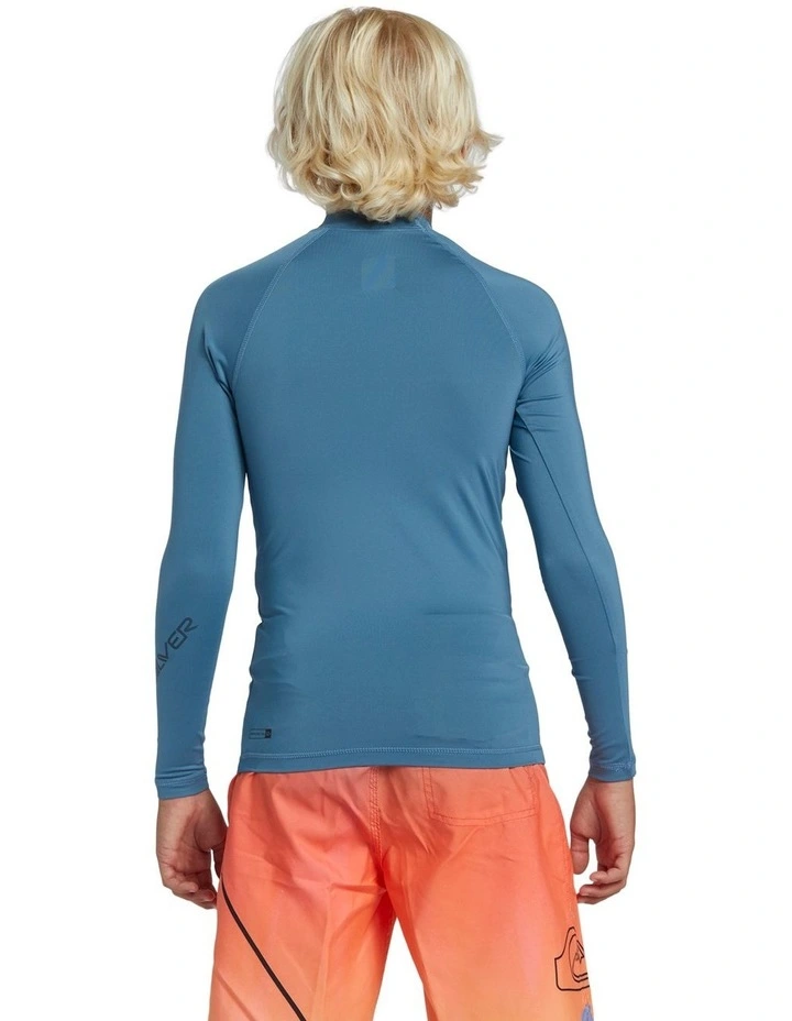 All Time Long Sleeve UPF 50 Rash Vest in Aegean Blue image 2
