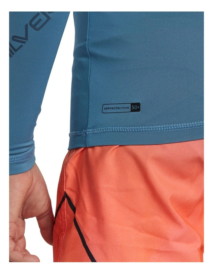 All Time Long Sleeve UPF 50 Rash Vest in Aegean Blue image 4