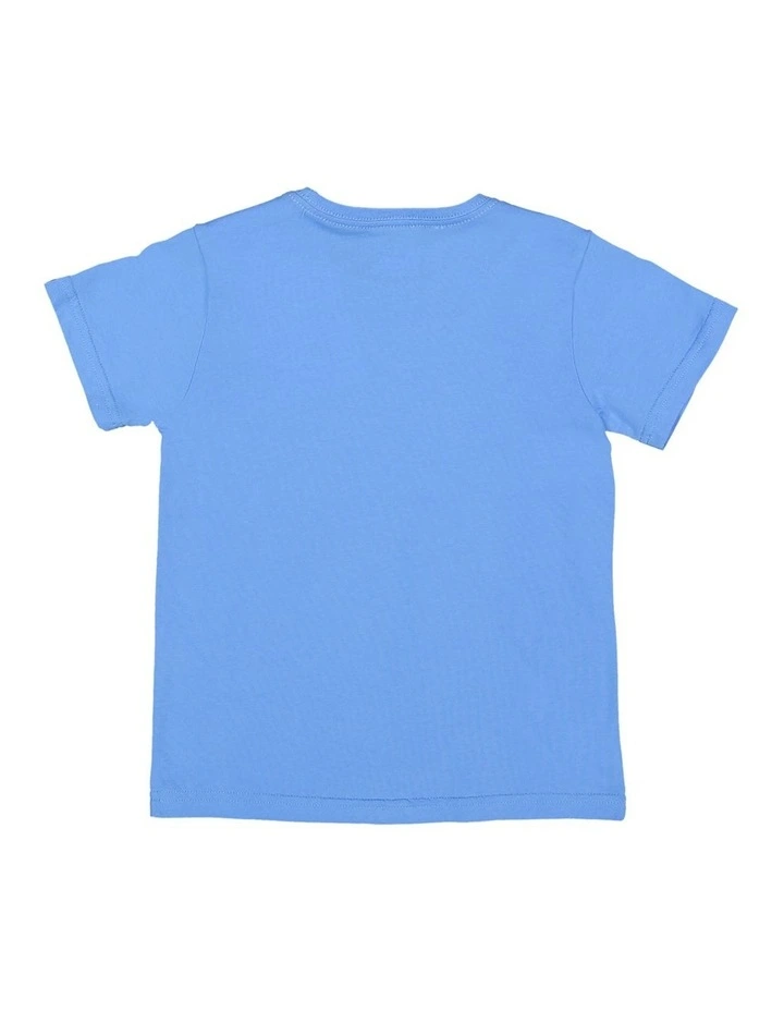 The Groove T-shirt in Azure Blue image 2