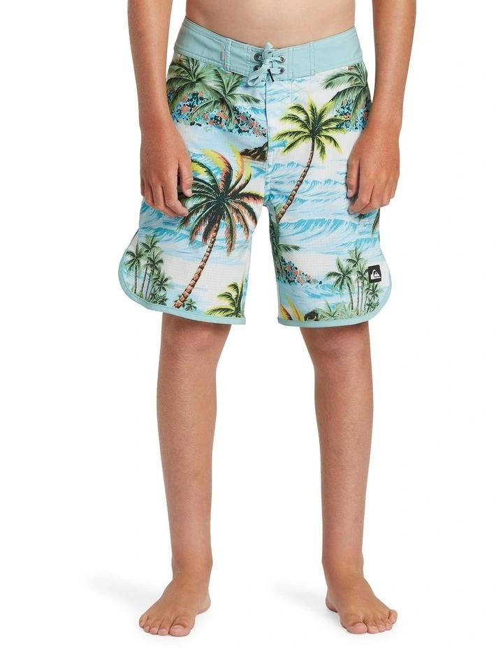 Highline Scallop Board Shorts Aquifer in Blue image 1
