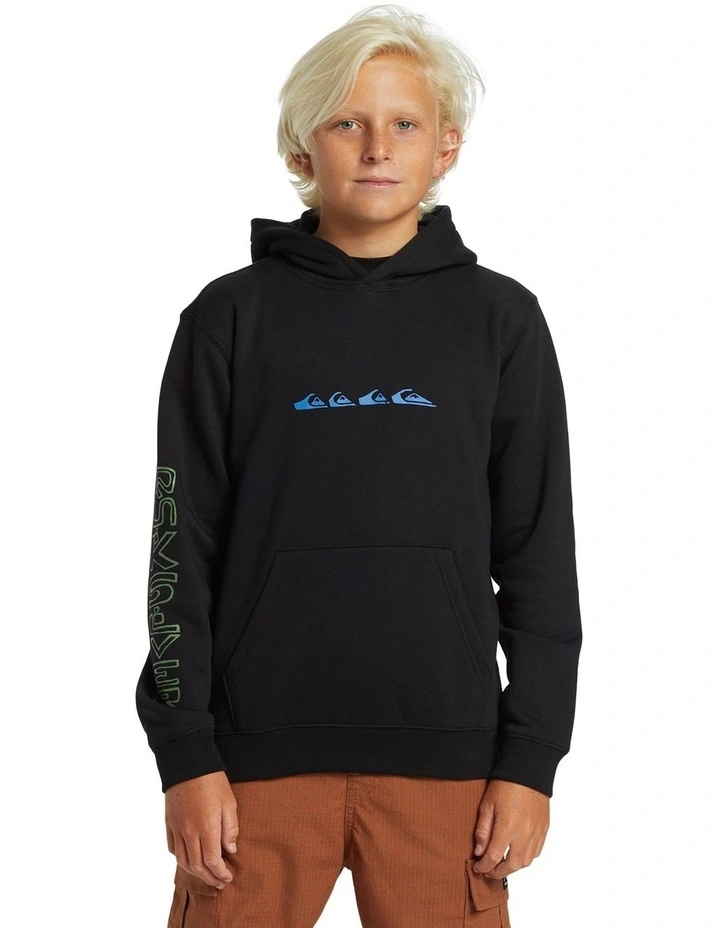 Graphic Pullover Hoodie in Black image 1