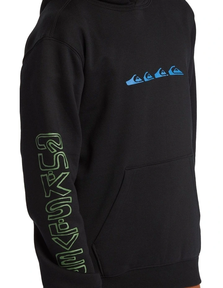 Graphic Pullover Hoodie in Black image 4