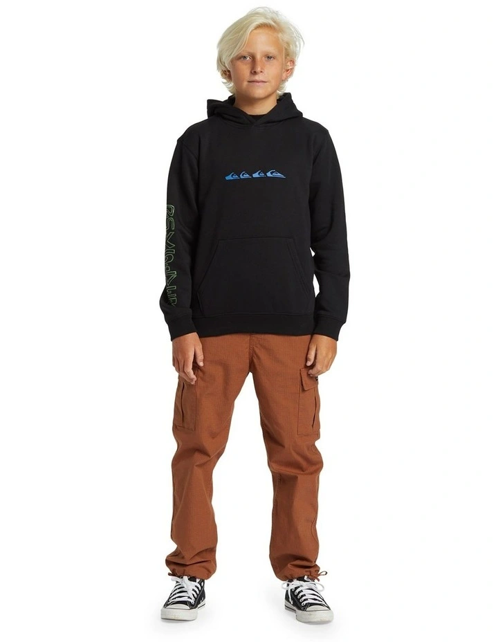 Graphic Pullover Hoodie in Black image 5