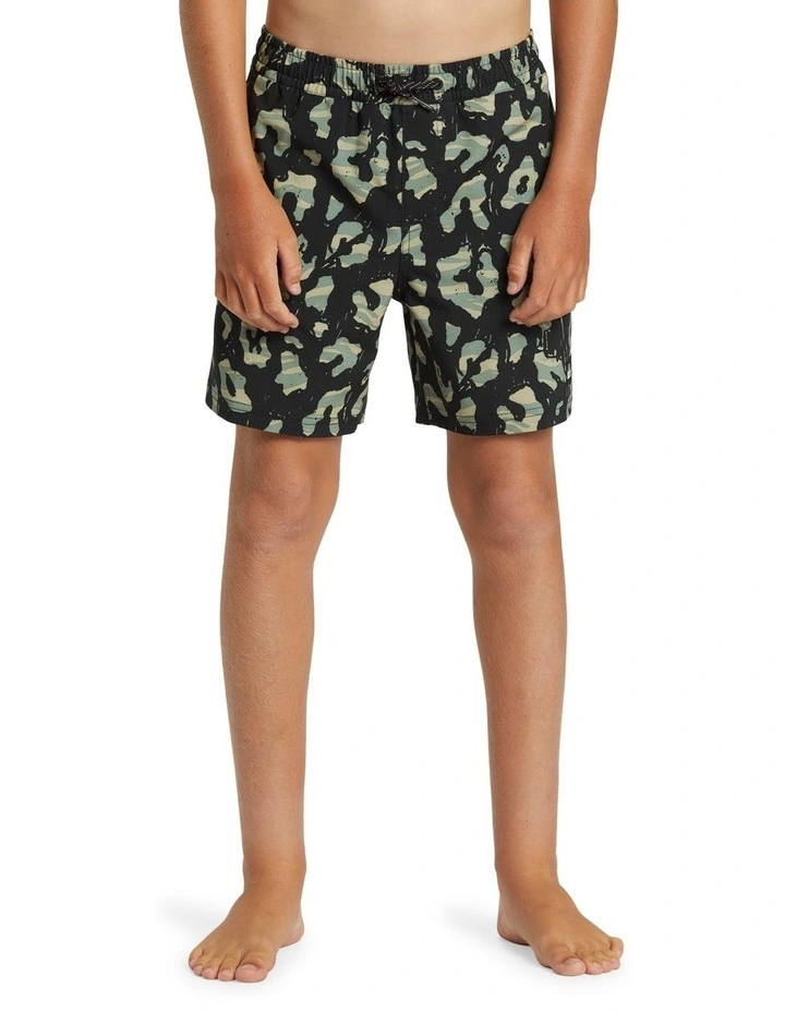 Surfsilk Mix Volley Swim Shorts in Black image 1