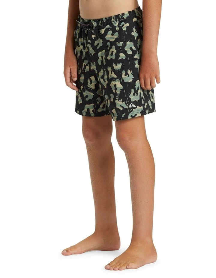 Surfsilk Mix Volley Swim Shorts in Black image 3