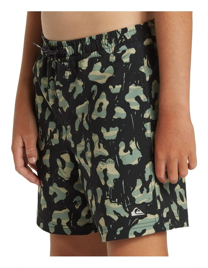 Surfsilk Mix Volley Swim Shorts in Black image 4