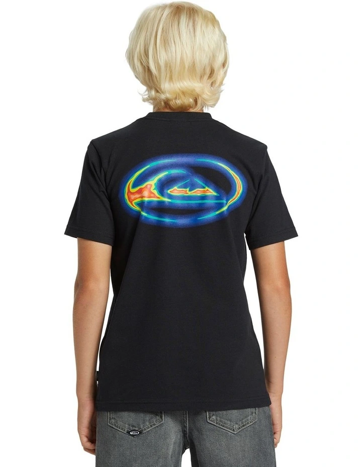 Thermal Logo Short Sleeves T-shirt in Black image 2