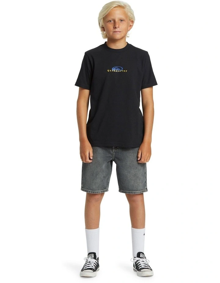 Thermal Logo Short Sleeves T-shirt in Black image 5
