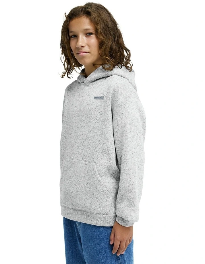 Keller Hoodie Youth In Light Grey Heather image 3