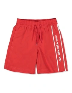 Vert Volley 13 Inch Swim Shorts in Red