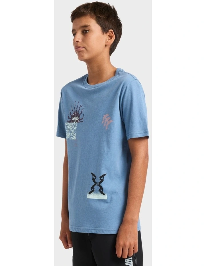 Free Lock T-Shirt in Blue image 3