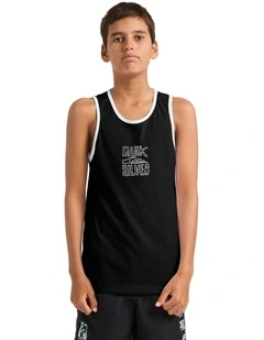 Lo Res Tank Top in Black