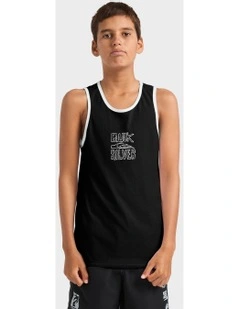 Lo Res Tank Top in Black