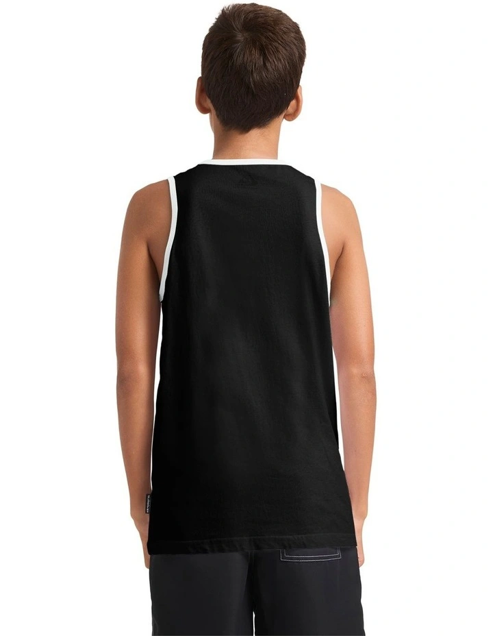 Lo Res Tank Top in Black image 2