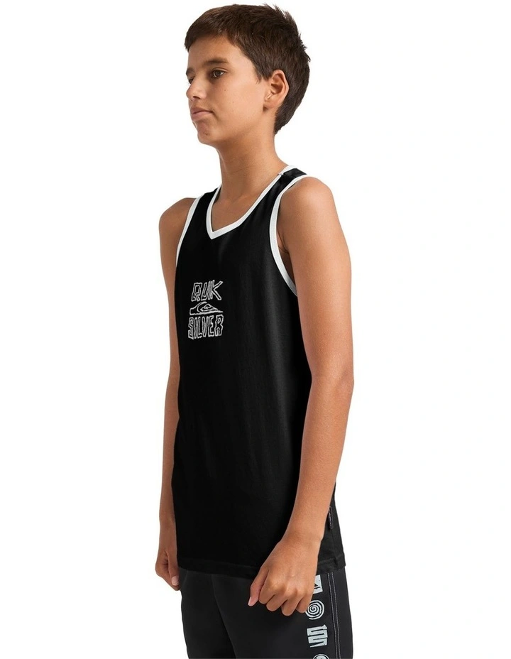 Lo Res Tank Top in Black image 3