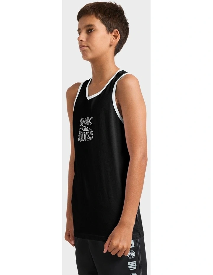 Lo Res Tank Top in Black image 3