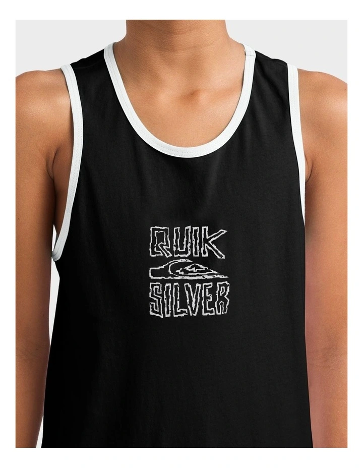 Lo Res Tank Top in Black image 4