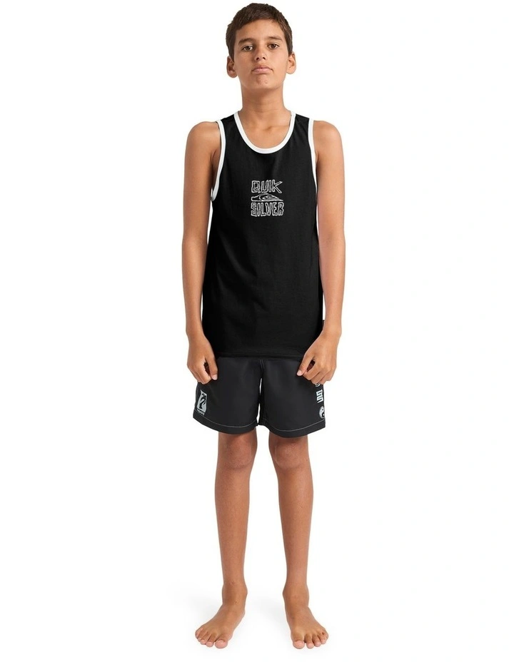 Lo Res Tank Top in Black image 5
