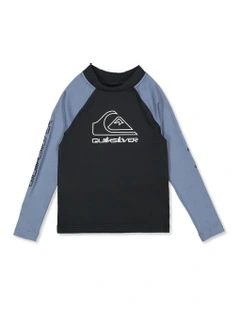 On Tour Long Sleeve Rash Vest in Blue
