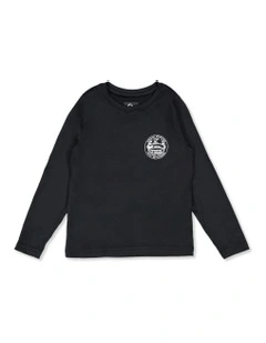 Everyday Long Sleeve Surf Shirt in Black